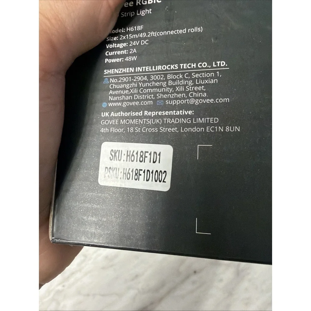 Govee 100Ft RGBIC LED Strip Lights, Smart LED Lights Work with Alexa and Google